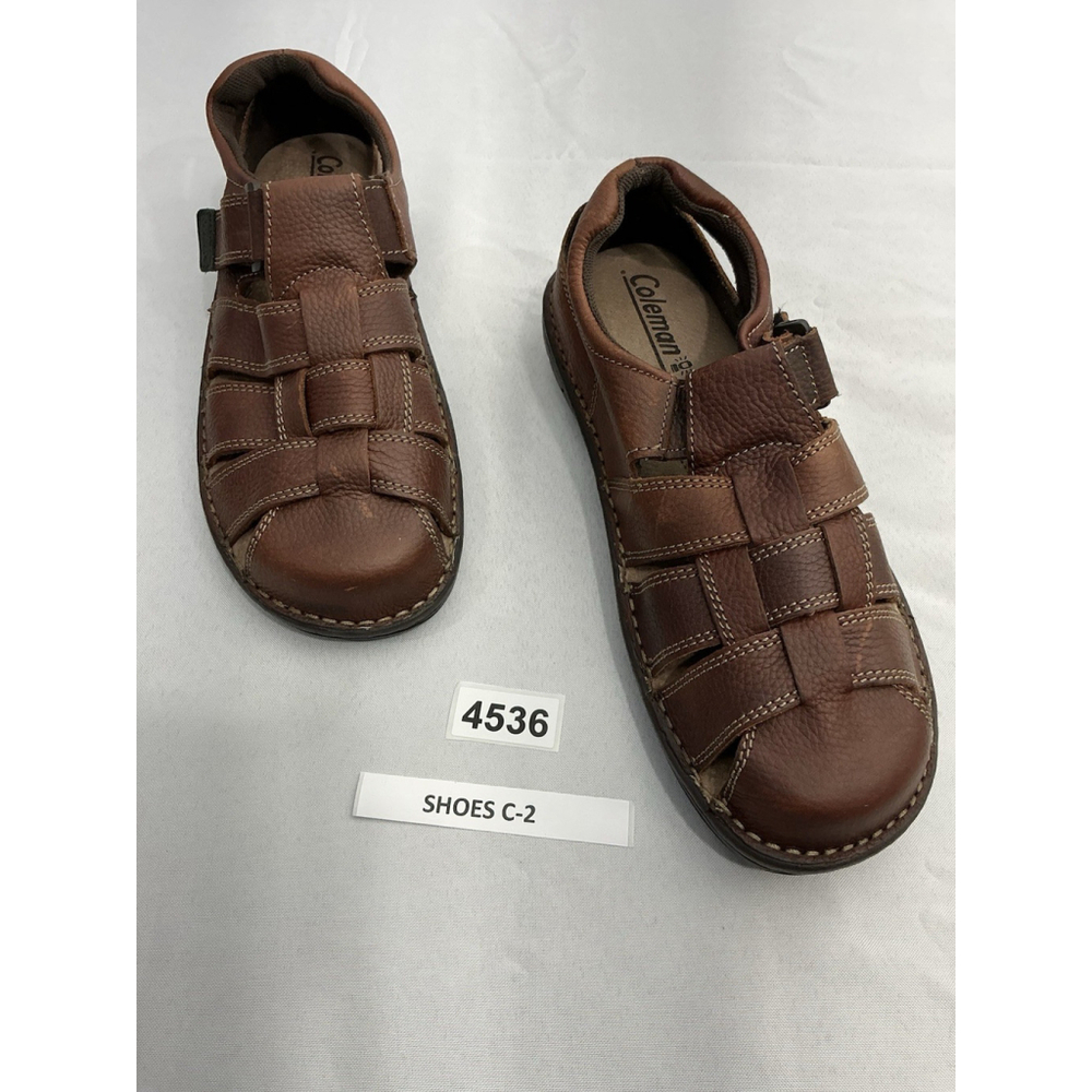 Men’s Coleman Footgear Hiking Sandals 10 Brown Leather NWOT